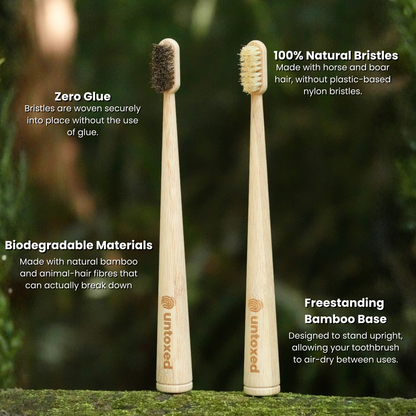 Horse/Boar Hair Toothbrush (4 pack)