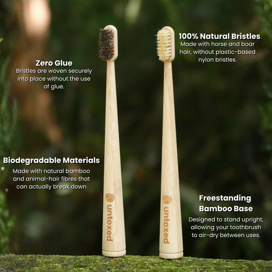 Horse/Boar Hair Toothbrush (4 pack)