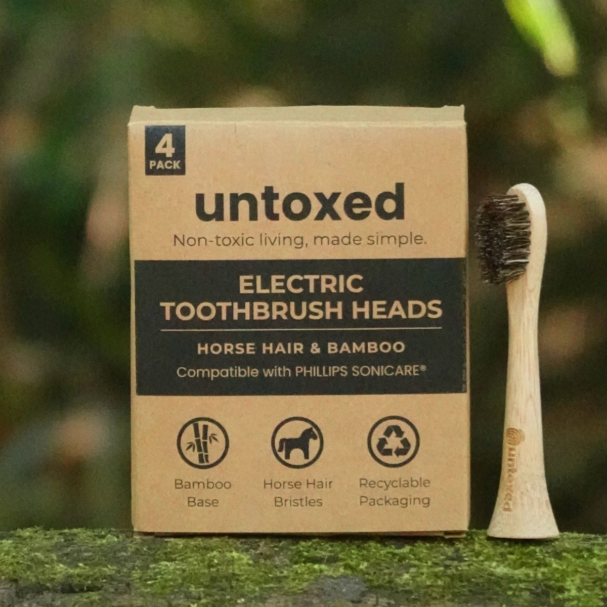 Horse/Boar Hair Electric Toothbrush Heads