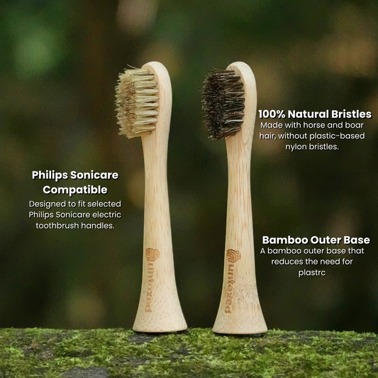 Horse/Boar Hair Electric Toothbrush Heads